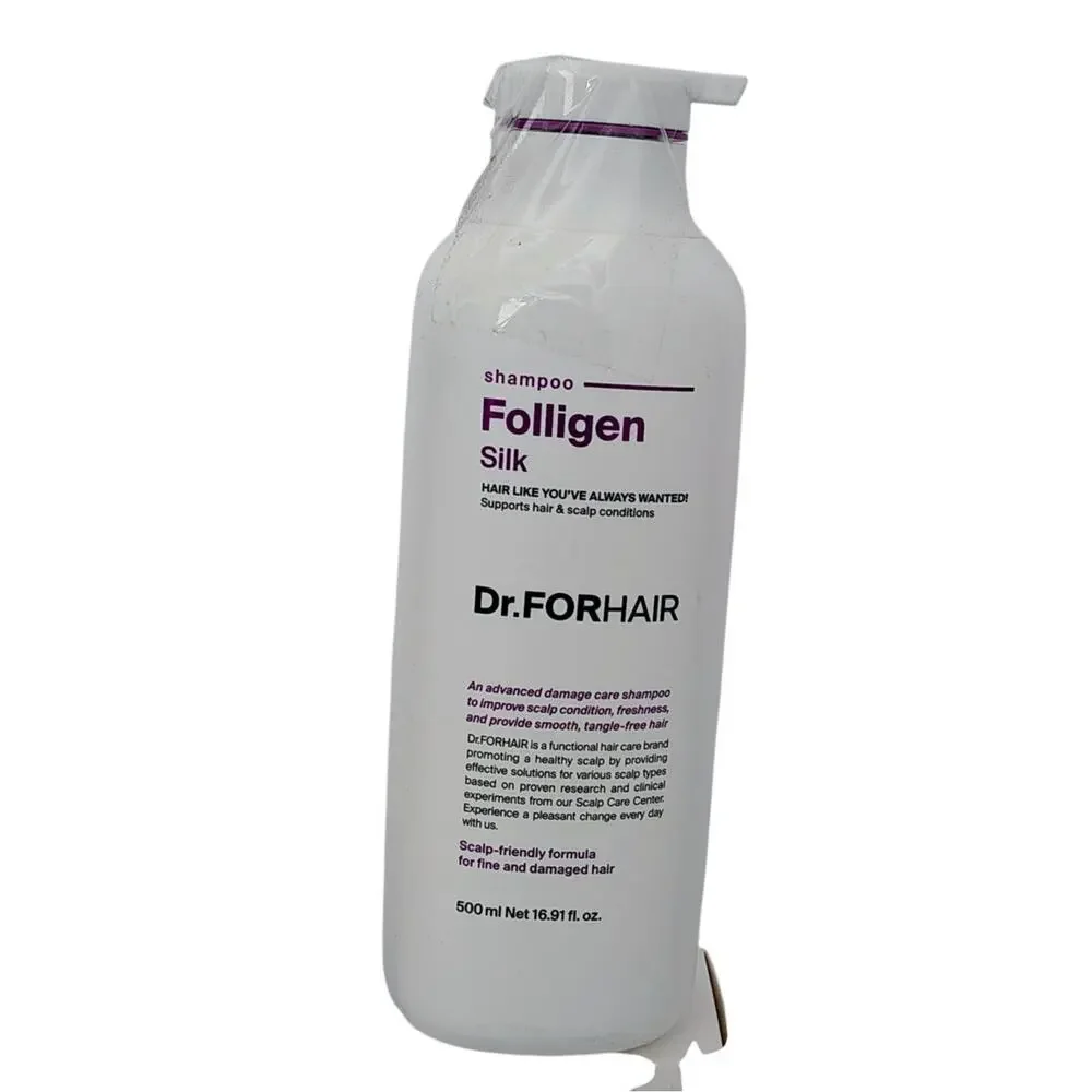 Dr. FORHAIR Folligen Silk Shampoo 16.9 oz. For Fine Damaged Hair